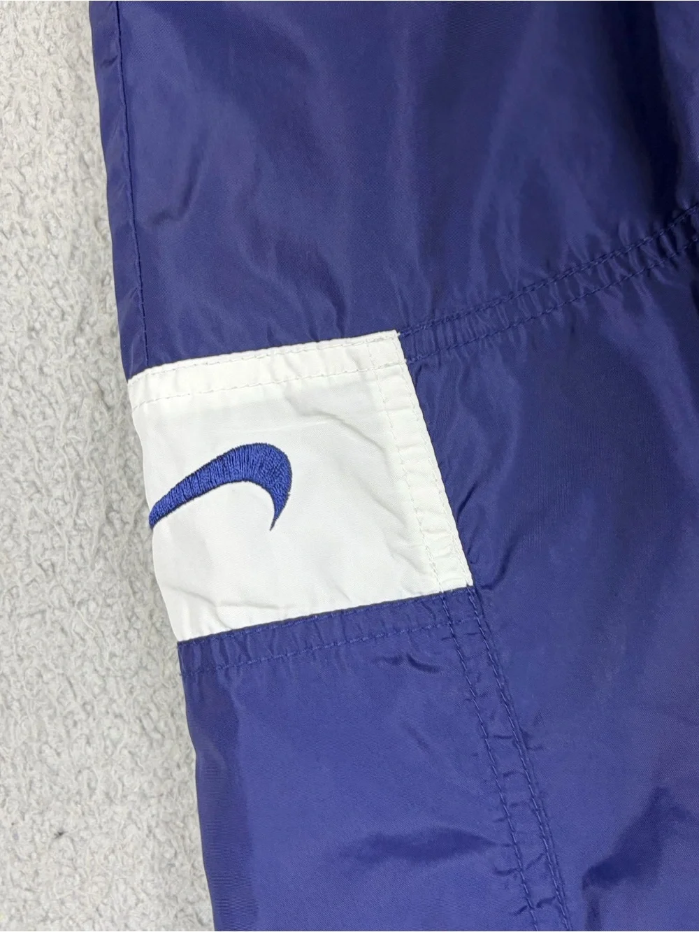 Vintage Y2K Nike Joggers Pants XLT Tall Blue Baggy Sweatpants Ankle Zips